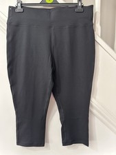 Souluxe Black 3/4 Length Leggings Uk 18 NWOT