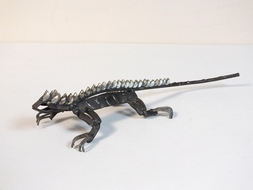 Handmade metal lizard - metal,