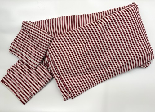 Set pottery barn red - red, ticking