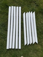 White painted wooden stop - painted,wooden,,