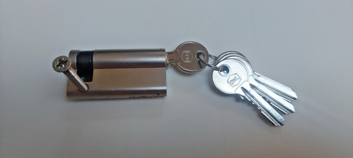 Door half euro cylinder with - cylinder,
