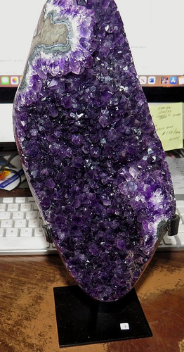 Huge dark amethyst crystal - huge,