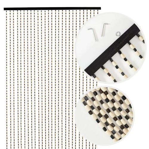 Wooden beaded door - wooden,