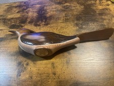 Knysna Hand Carved Wooden Bird South Africa Jacobin Cuckoo bird figure 39cms