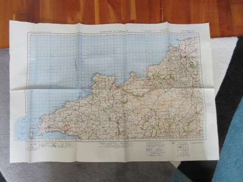 Original ww2 war map - original, os