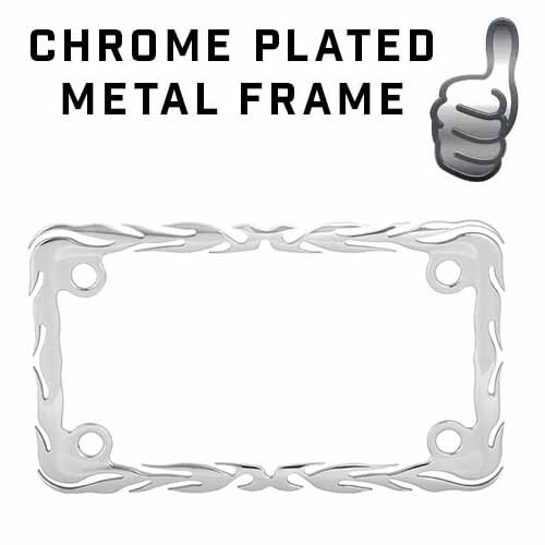 Chrome hot rod flames - chrome,