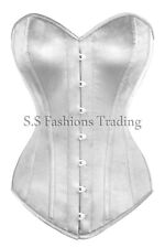 Satin Corset Overbust Steel Boned Corset Waist Training Corset Heavy Duty Corset