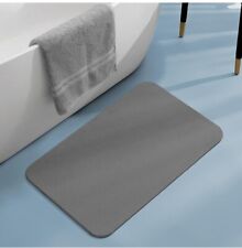 TOPINCN Quick Drying Bathroom Mats, Stone Slab Bath Mat Non Slip Stable 