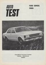Ford Consul 2000L Autocar Road Test 1972