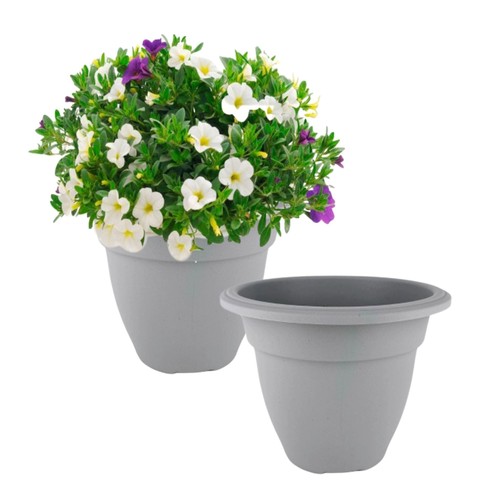 Grey round bell - grey,