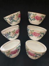 Royal Doulton Booths Floradora  set of 6 dip bowls/ finger bowls, pattern TC1127