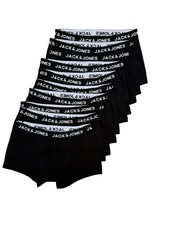 NEW Jack & Jones Men’s Solid Black 10 Boxers Boxer Shorts - L