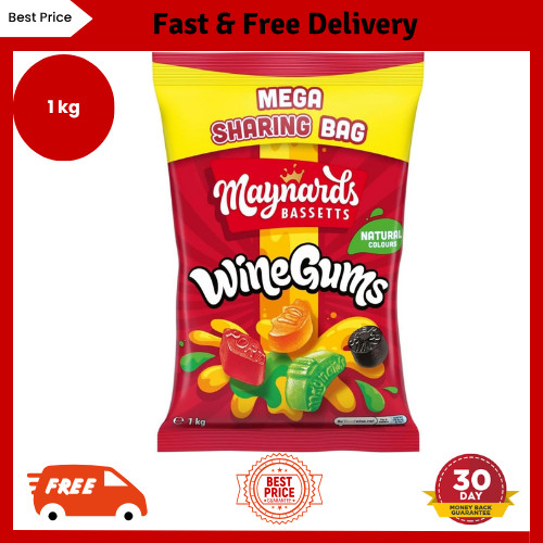 Maynards wine gums pack 1kg - wine,