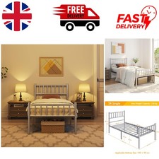 Modern Single Metal Bed Frame