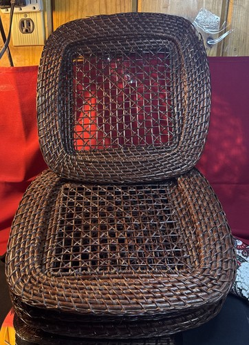 Woven rattan wicker wall - rattan,