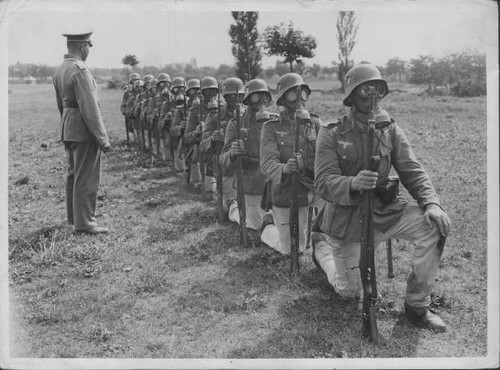 German infantry gas - , mask