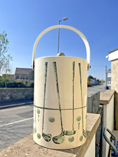 VINTAGE 60'S GEORGES BRIARD GOLF BALL CLUB CHAMPAGNE ICE BUCKET BOTTLE COOLER