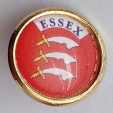 Vintage Essex Crest Enamel Lapel Pin Badge.     PB3-537
