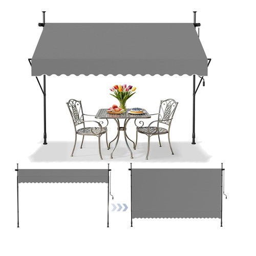 Manual retractable awning - manual,