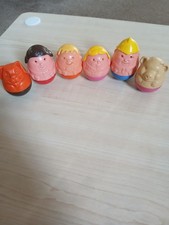 Vintage Weebles 1970s x 6