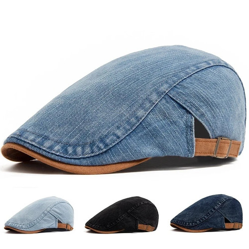 Cotton newsboy cap - cotton,