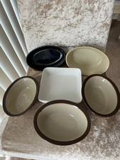 Ovenware Dishes mixed bundle of 6 items, set of 3 + 3 individual various colours