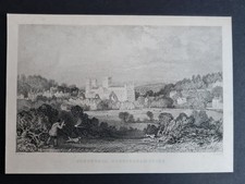 Antique 1836 print Southwell -