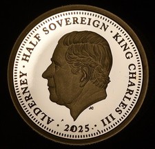 FDC 2025 KC111 jubilee mint gold proof half sovereign - Titanic discovery 