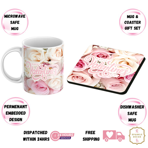 Happy valentines day mug - happy,
