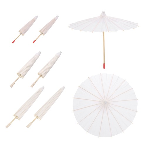 6pcs paper umbrellas - paper,