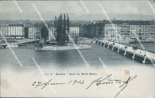 Cf540 postcard geneva qual du - cf540,