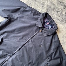 Vintage Chaps Bomber Jacket Full Zip Casual Navy Embroidered Logo L