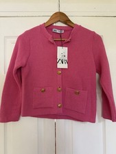 Pink Zara cotton blend thick