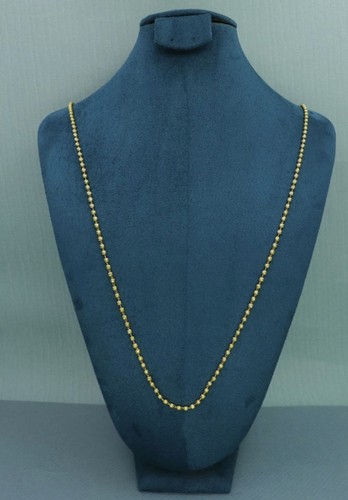 22k gold plated necklace - gold,