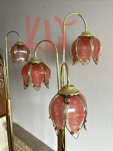Dark pink hollywood regency - pink,