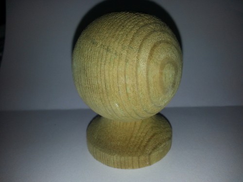 Treated wooden ball - treated,