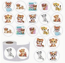 100 x Cute Tiger Cubs Stickers