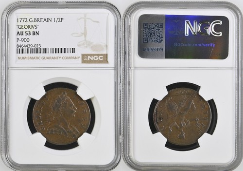 1772 george iii halfpenny - iii,