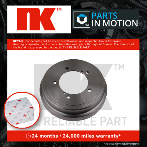 Brake drum rear 255207 - brake,