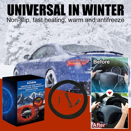 Heated steering wheel cover - wheel,