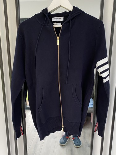 Thom browne bar knit zip - thom,