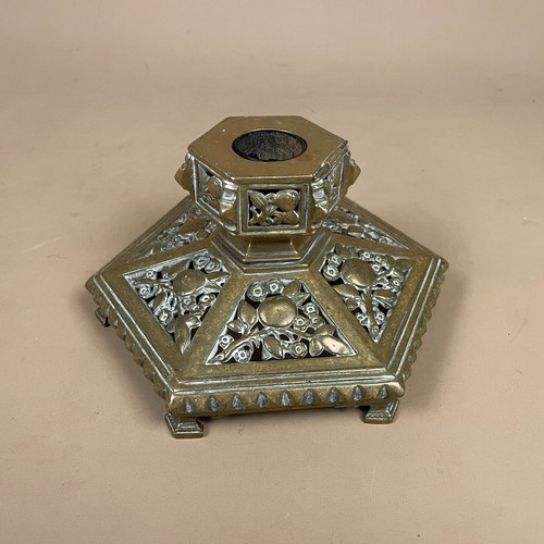 Antique large gold brass metal - large,