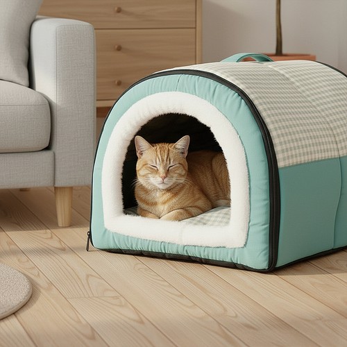Pet cat warm soft house - cat,