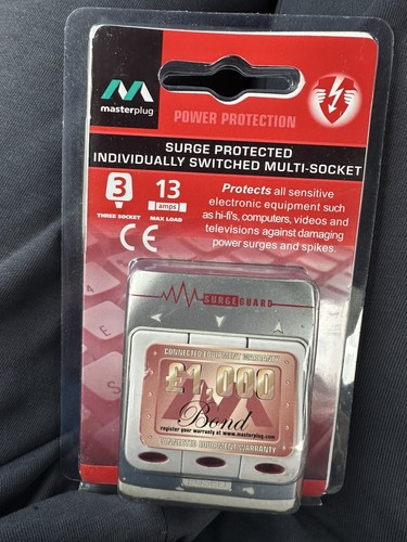 Masterplug socket surge - 3,