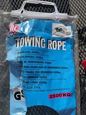 Tow Rope Heavy Duty 2500Kg 3.7m With Hooks Vehicle Recovery Car Van. New unused