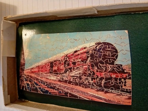 Vintage wooden jigsaw puzzle - vintage,
