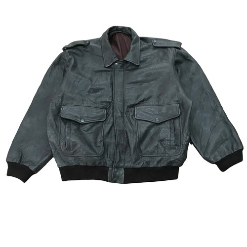 Leather flight jacket men - flight,