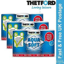 Thetford Aqua Soft Chemical Toilet Paper Tissue 18 Roll Mega Pack Cassette Potti