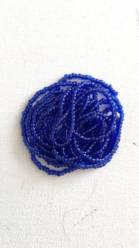 Blue tones handmade glass - tones, seed