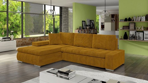 Corner sofa bed with - corner, storage